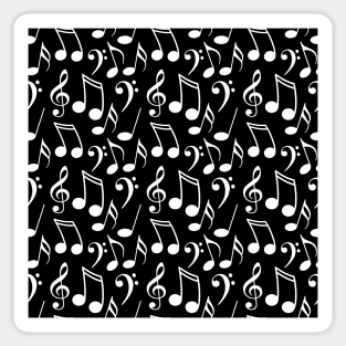 Cool Musical Note Pattern Sticker